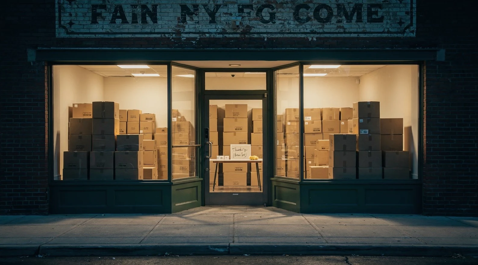small retailer closed gracefully