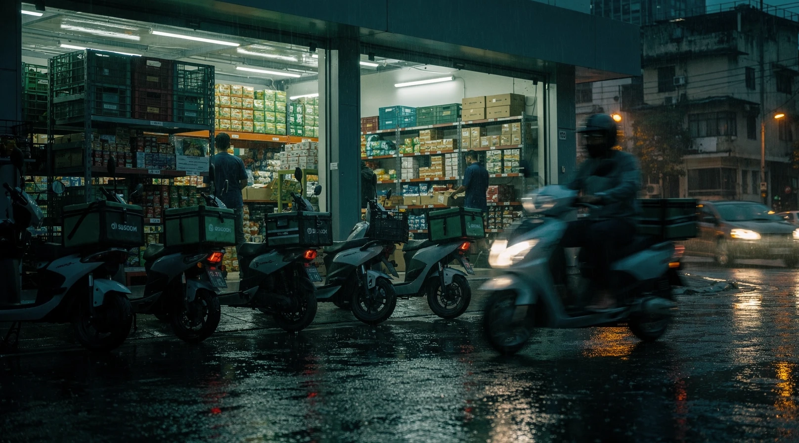 India quick commerce dark store network