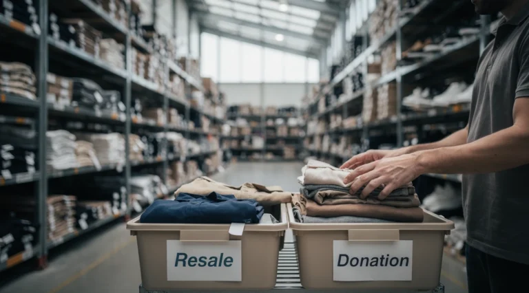 EU unsold clothes ban warehouse