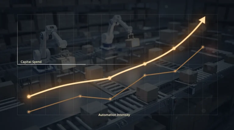 retail logistics capex automation share 2026