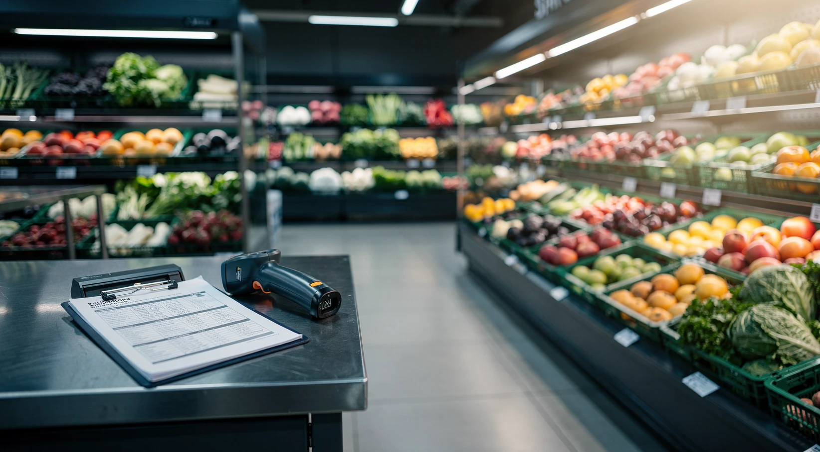 grocery shrink in a supermarket fresh produce department