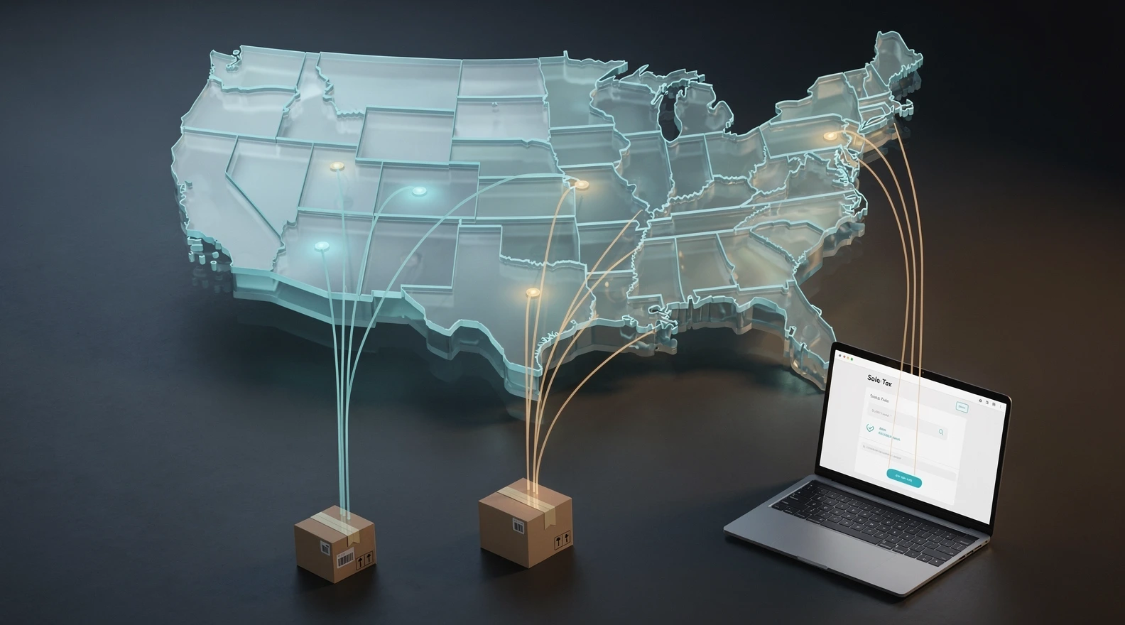 sales tax nexus map for online sellers across US states